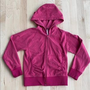 North face zip up fleece hoodie